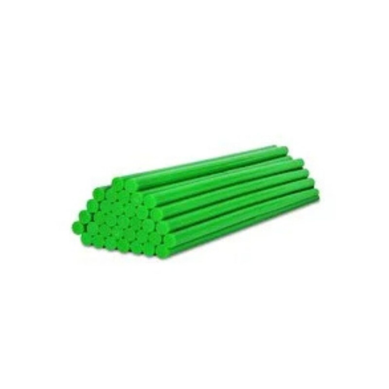 Yeşil  Silikon Mum Çubuk Kalın 11mmx 30cm 1KG