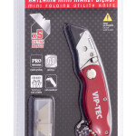 Vip-Tec VT875158 Mini Katlanır Metal Maket Bıçağı+ 5 yedekli