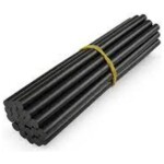 Siyah Silikon Mum Çubuk   Kalın 11mm x30cm   (20 Adet)