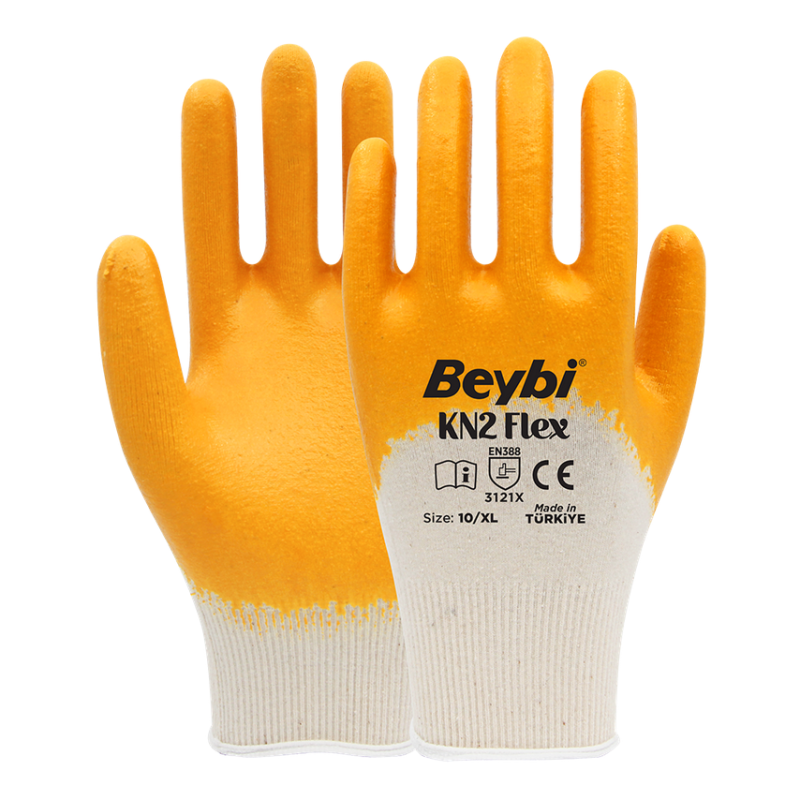 Beybi  KN2 Flex İnşaat Eldiveni 10 Beden - 12 Çift