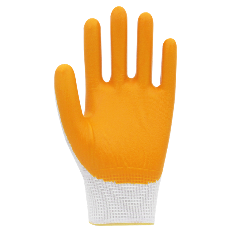 Beybi PN5 Polyester Örme Nitril Eldiven- Sarı - Numara: 10