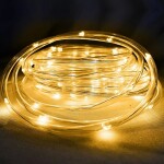 Gün Işığı Solar 100 LED 10METRE Işık Bahçe ve Ağaç Aydınlatma Süsleme Zinciri