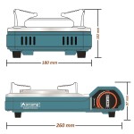 Orcamp Seramik Pro Portatif Ocak  ck-508 mavi