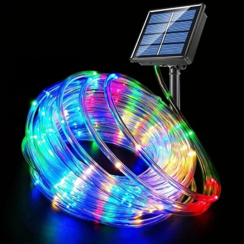 Renkli Solar 100 LED 10METRE Işık Bahçe ve Ağaç Aydınlatma Süsleme Zinciri