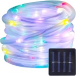Renkli Solar 100 LED 10METRE Işık Bahçe ve Ağaç Aydınlatma Süsleme Zinciri